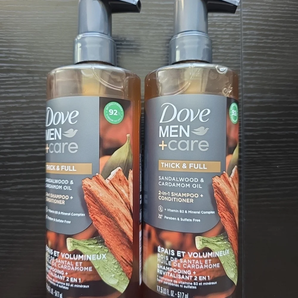 Men+Care‎ Thick & Full 2-in-1 Shampoo + Conditioner - Sandalwood & Cardamom Oil